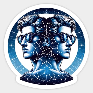 Gemini Twins Sign Sticker